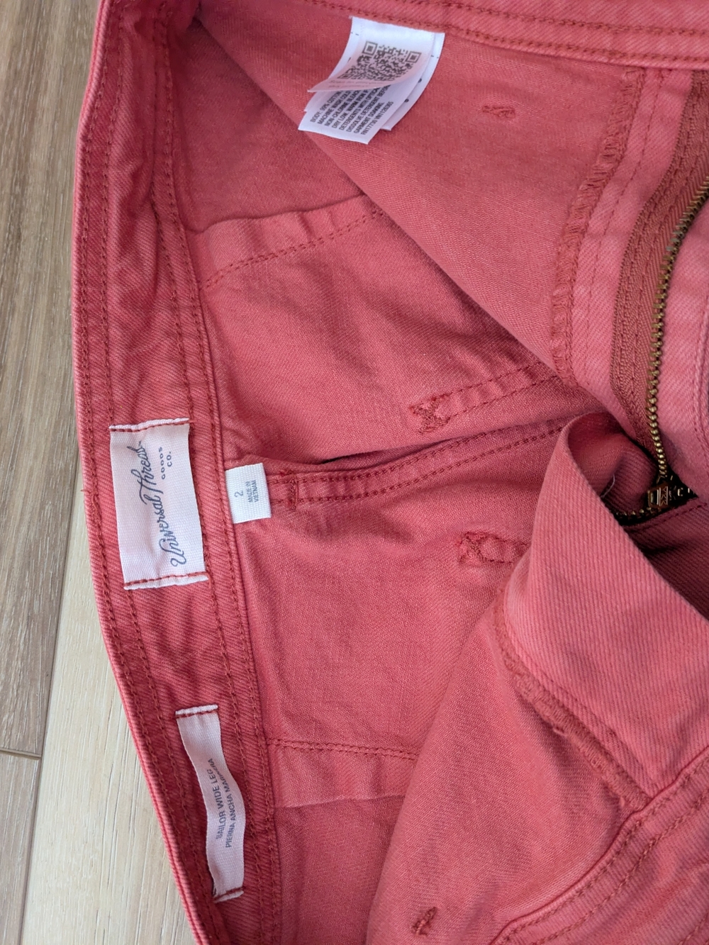 Universal Thread High-Rise Jeans in Coral